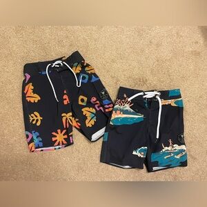 2 Pairs of Boys VISSLA Swim Shorts (M/L)